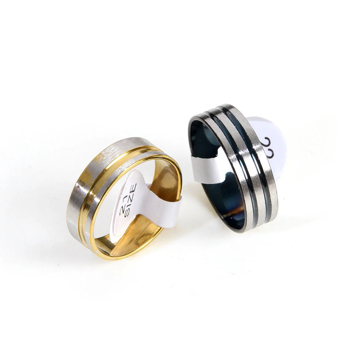 100pcs/Lots Stainless steel Rings Fashion Jewelry Party Gift Wedding Rings Mix Style Wholesale Mens Womens