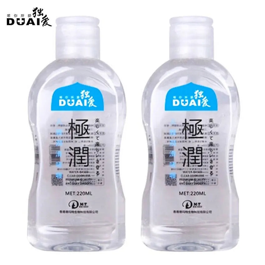 DUAI 220ML Water-soluble Lubrication Personal Lubricant Oil Anal Lubricant Male and Female Lubrication Adult Condom Sex Products