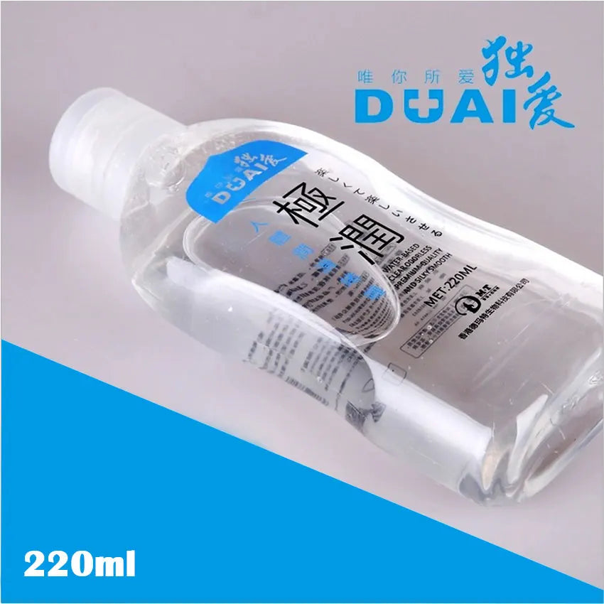 DUAI 220ML Water-soluble Lubrication Personal Lubricant Oil Anal Lubricant Male and Female Lubrication Adult Condom Sex Products
