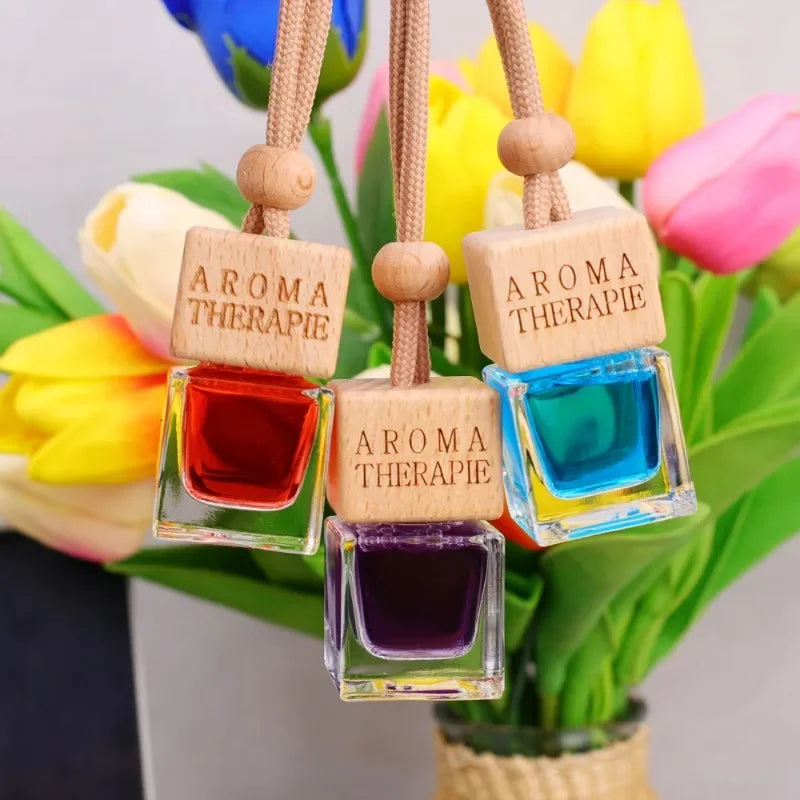 Creative Car Aromatherapy Pendant Long-lasting Fragrance Air Freshener Refillable Perfume Essential Oil Diffuser Auto Parts