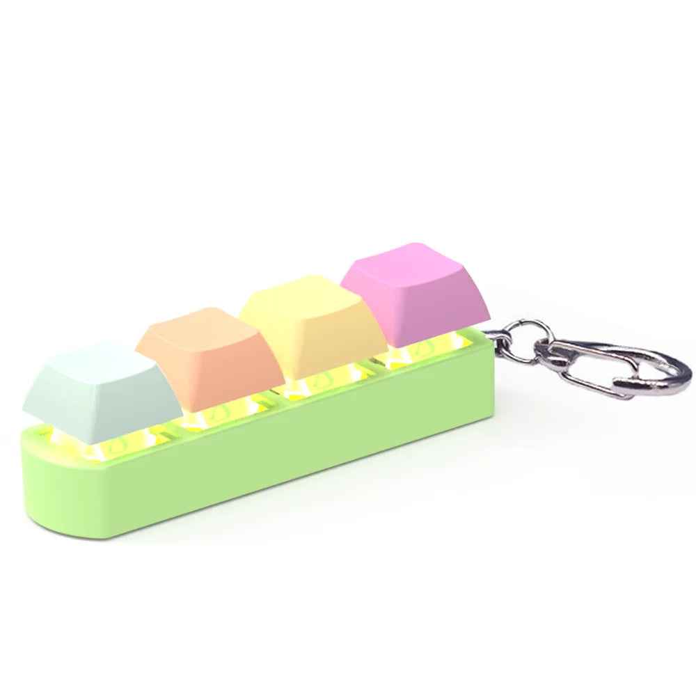 4 Keys Keyboard Keycaps Fidget Toy DIY Finger Keycaps Party Stress Relief Keyboard Caps Finger Button Fidget Decompression Toys