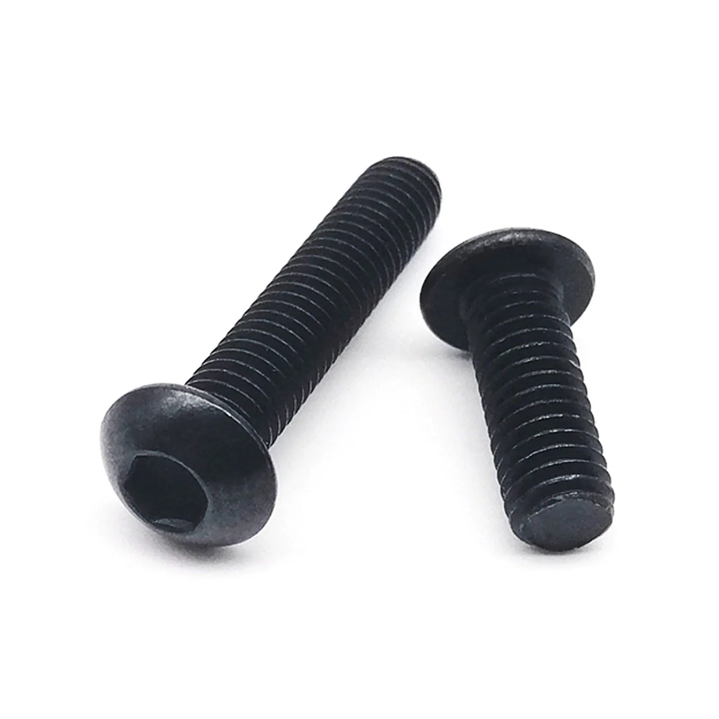10/50pcs M1.6 M2 M2.5 M3 M4 M5 M6 M8 Black Grade 10.9 Steel ISO7380 Hexagon Hex Socket Head Button Mushroom Allen Bolt Screw