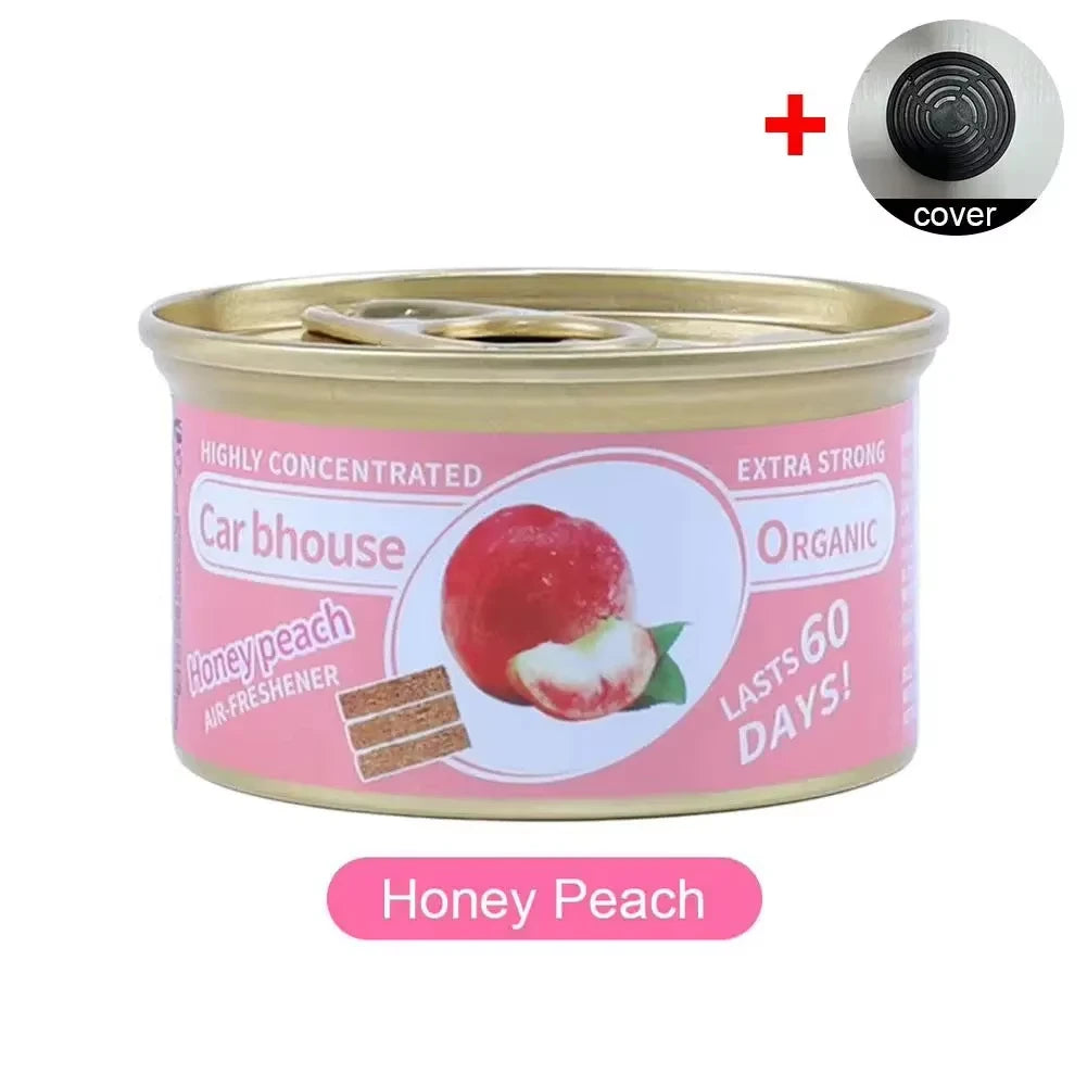 High-end car aroma diffuser, small wooden fragrance canister, car perfume, car perfume, car balm, car ornament