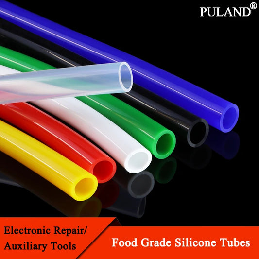 1m Colorful Silicone Tube ID 1 2 3 4 5 6 7 8 9 10 12 14 16 18 20 25mm Food Grade Tubing Flexible Drink Pipe Water Hose