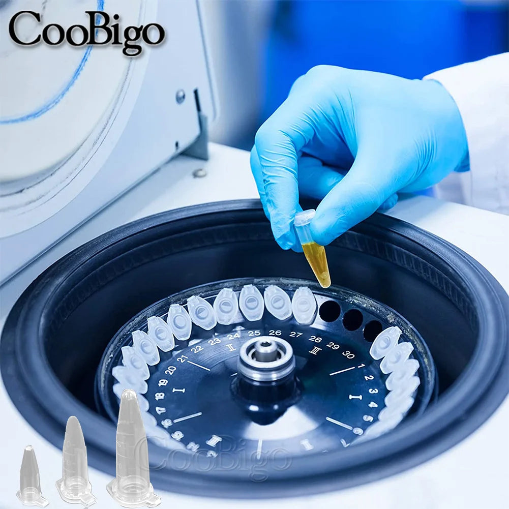 0.2-10ML Plastic Garden Seed Storage Bottles Centrifuge Tube Container with Cap Science Laboratory Test Accessories Transparent