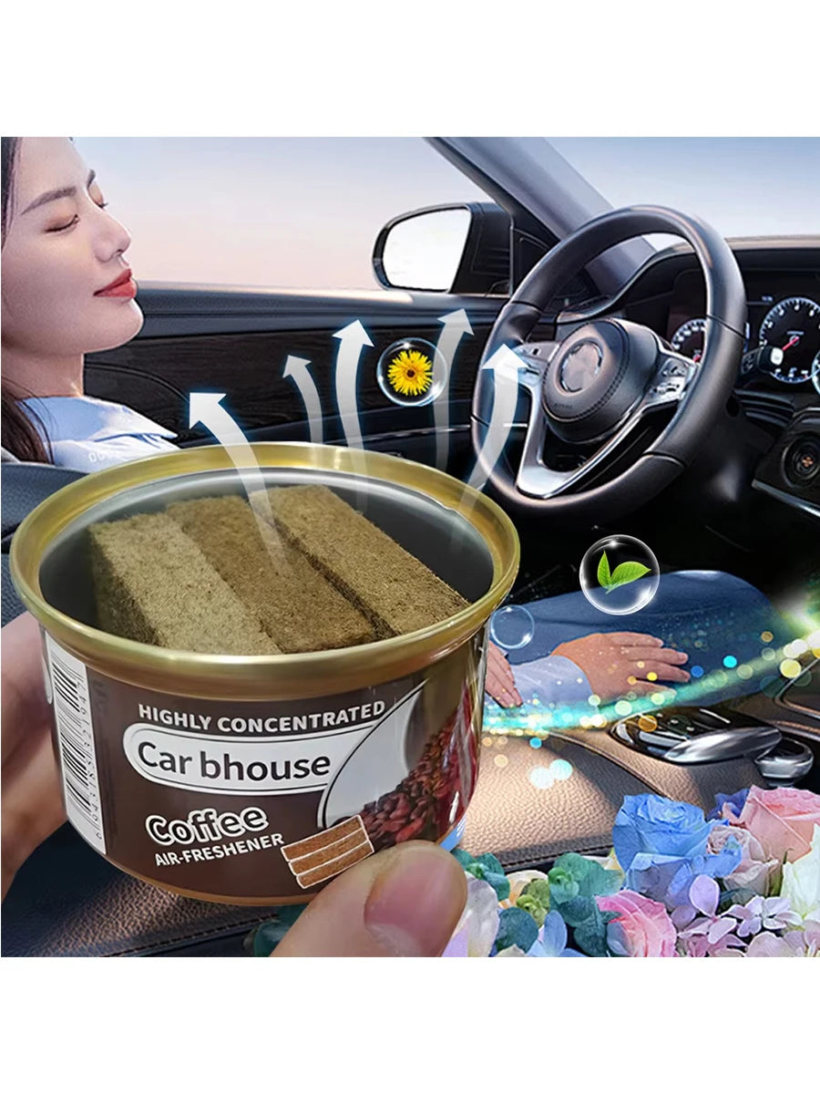High-end car aroma diffuser, small wooden fragrance canister, car perfume, car perfume, car balm, car ornament
