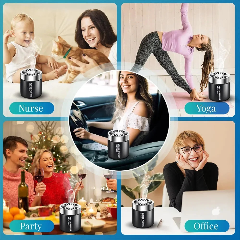 Car Solid Balm Perfume Air Fresherner Natural Plant Extract Car Long Lasting Perfume Diffuser New Car HCHO Leather Deodorizing