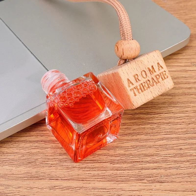 Creative Car Aromatherapy Pendant Long-lasting Fragrance Air Freshener Refillable Perfume Essential Oil Diffuser Auto Parts