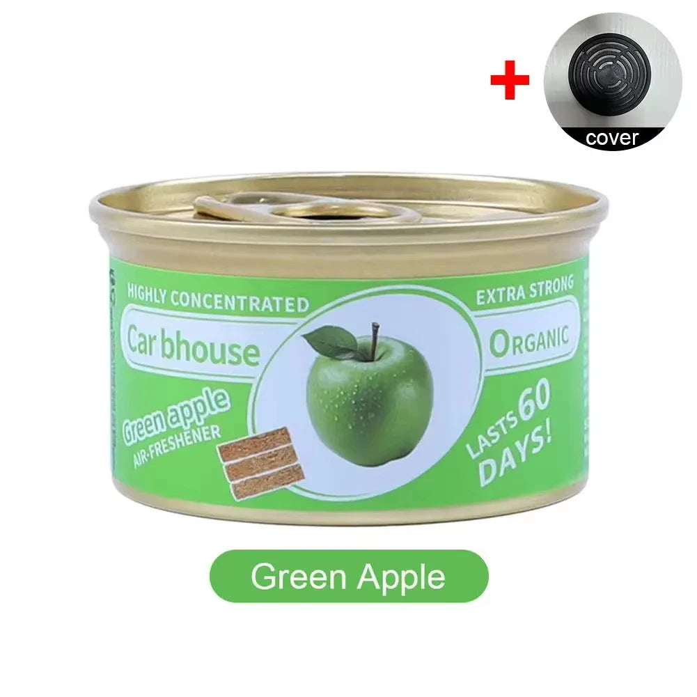 High-end car aroma diffuser, small wooden fragrance canister, car perfume, car perfume, car balm, car ornament