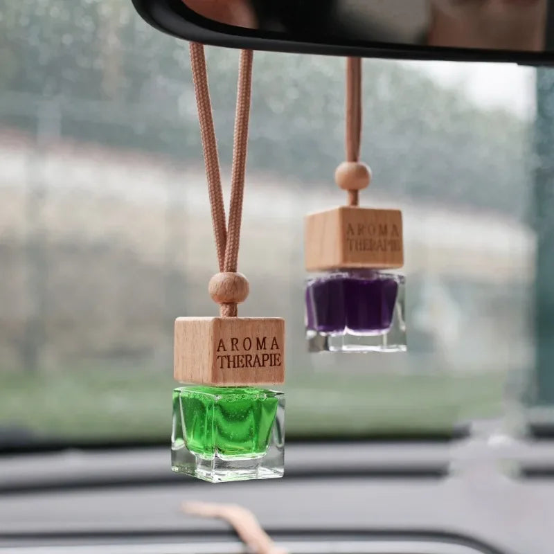 Creative Car Aromatherapy Pendant Long-lasting Fragrance Air Freshener Refillable Perfume Essential Oil Diffuser Auto Parts