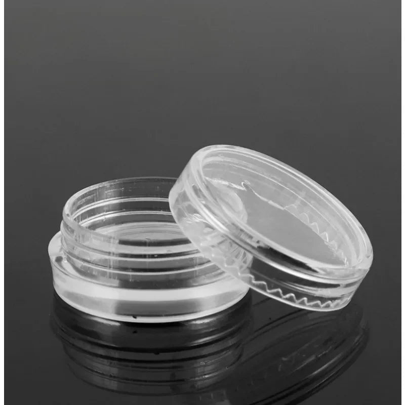 10/20/30/50Pcs Empty Plastic Bottle Jewelry Bead Refillable Bottles Small Round Cosmetic Container Storage Jars Portable Box