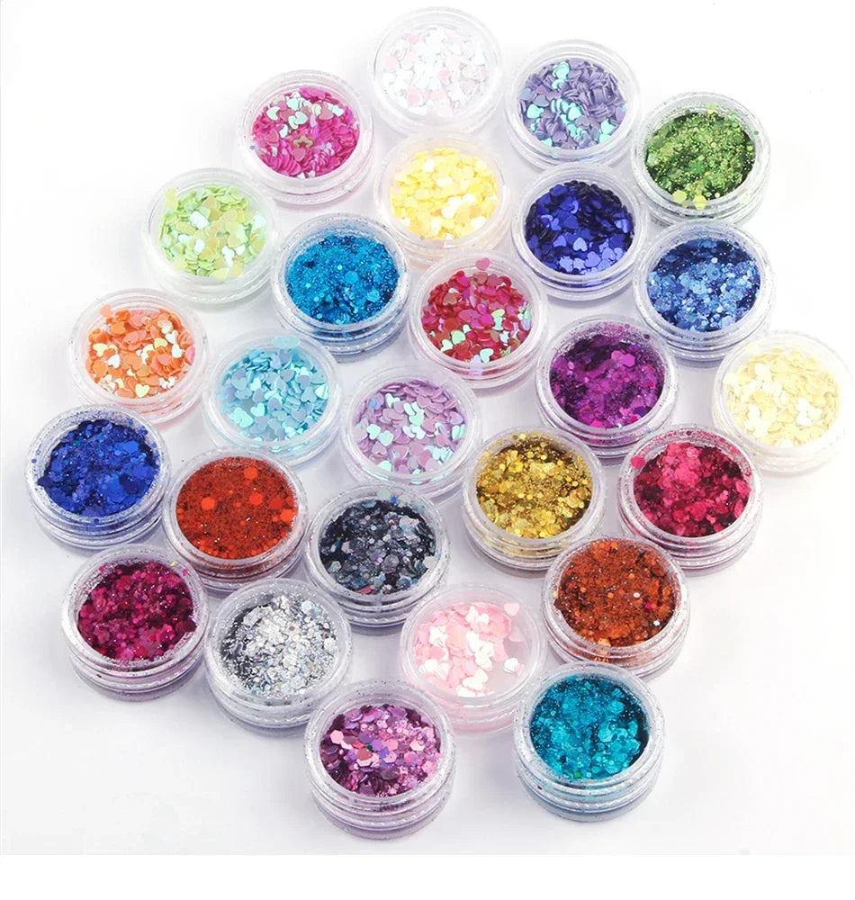 10/20/30/50Pcs Empty Plastic Bottle Jewelry Bead Refillable Bottles Small Round Cosmetic Container Storage Jars Portable Box