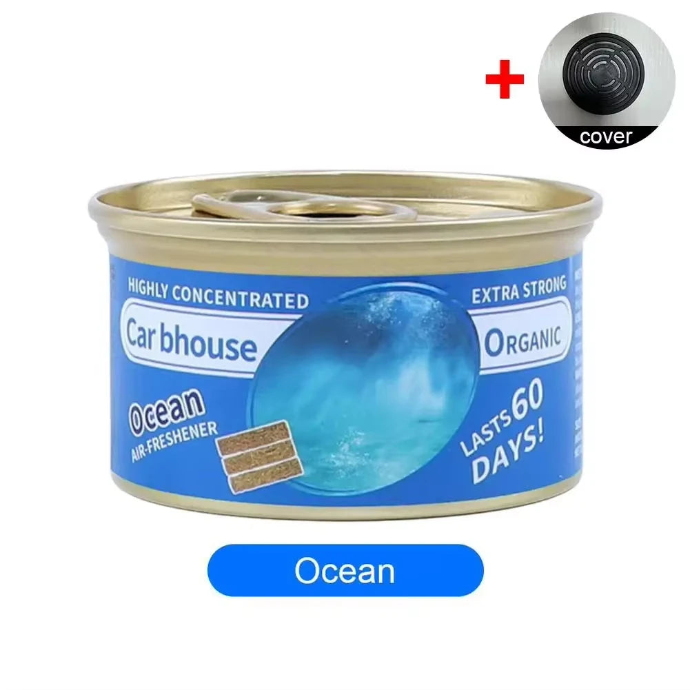 High-end car aroma diffuser, small wooden fragrance canister, car perfume, car perfume, car balm, car ornament