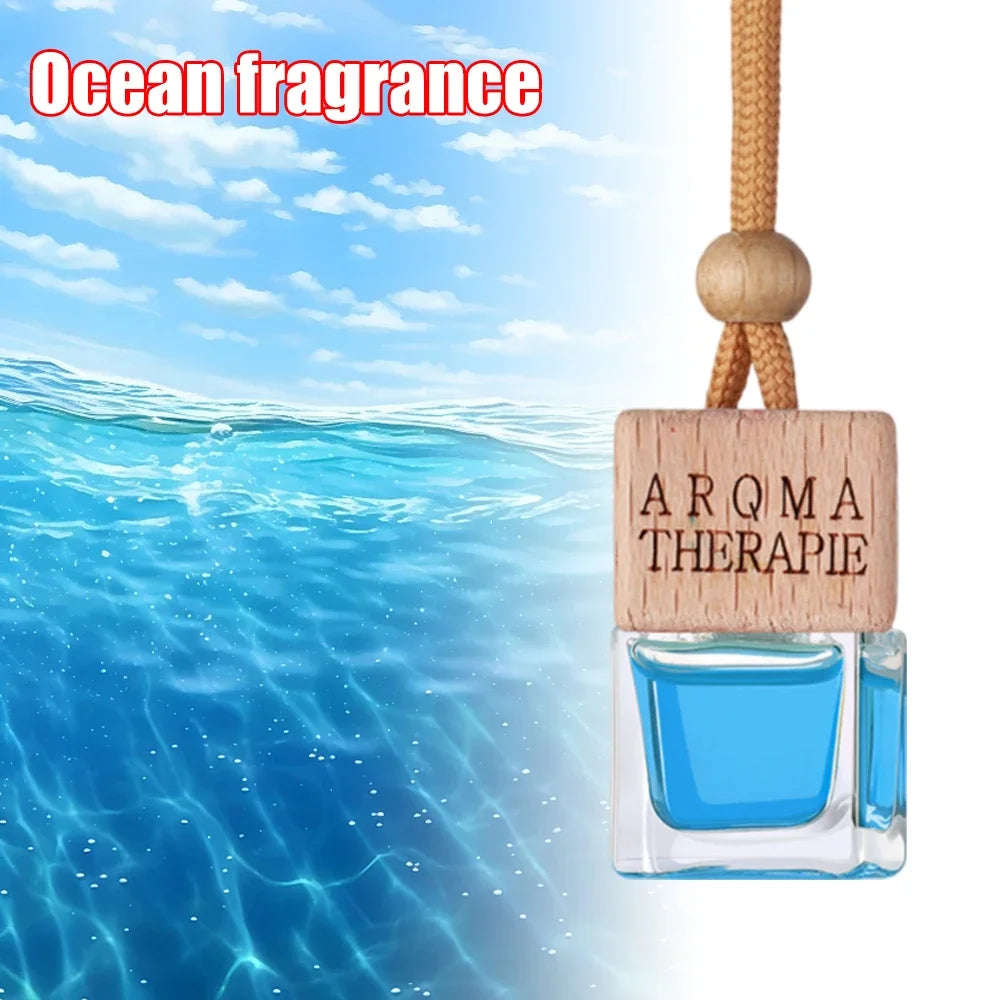 Creative Car Aromatherapy Pendant Long-lasting Fragrance Air Freshener Refillable Perfume Essential Oil Diffuser Auto Parts
