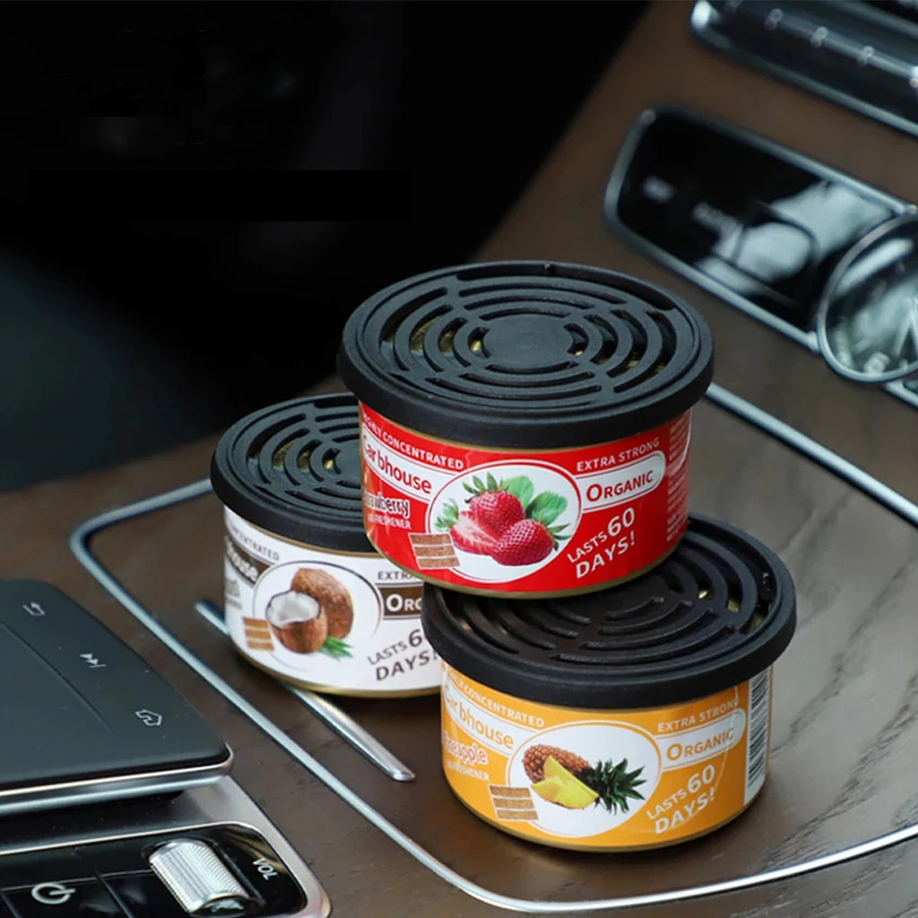 High-end car aroma diffuser, small wooden fragrance canister, car perfume, car perfume, car balm, car ornament