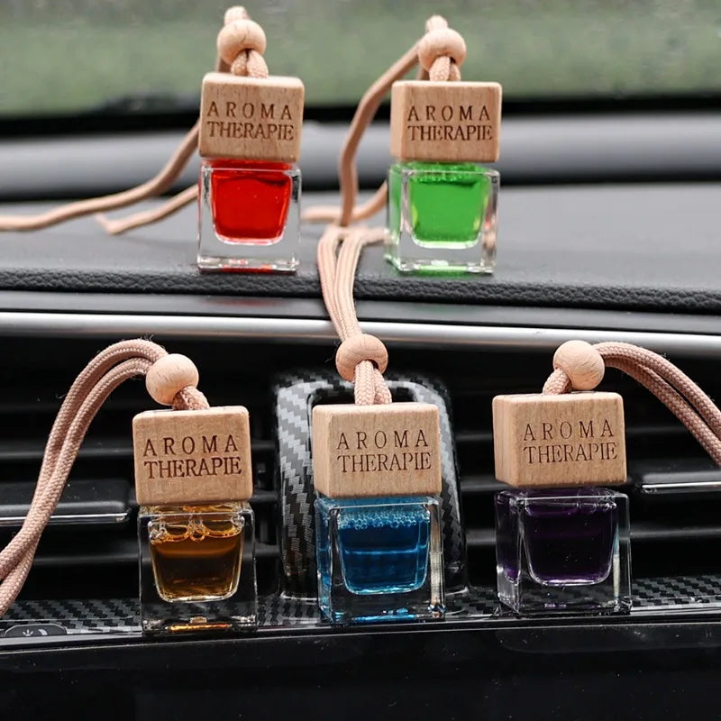 Creative Car Aromatherapy Pendant Long-lasting Fragrance Air Freshener Refillable Perfume Essential Oil Diffuser Auto Parts